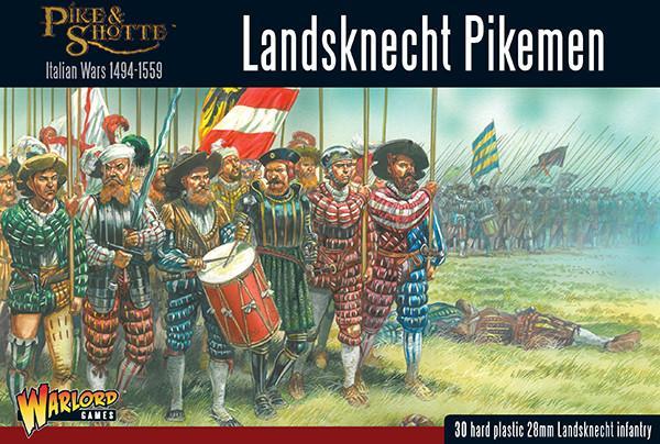 Découvrez Pike & Shotte : Landsknechts Pikemen l'un des superbes jeux historique édités par Warlord Games dans l'univers des chevaliers et mousquetaires