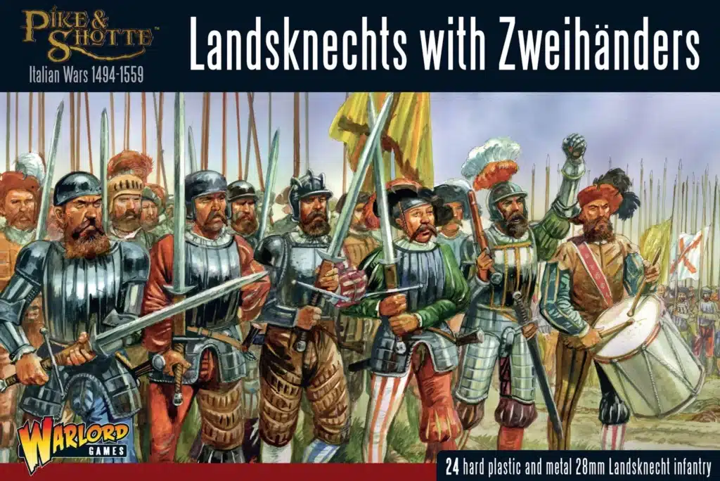 Découvrez Pike & Shotte : Landsknechts with Zweihanders l'un des superbes jeux historique édités par Warlord Games dans l'univers des chevaliers et mousquetaires
