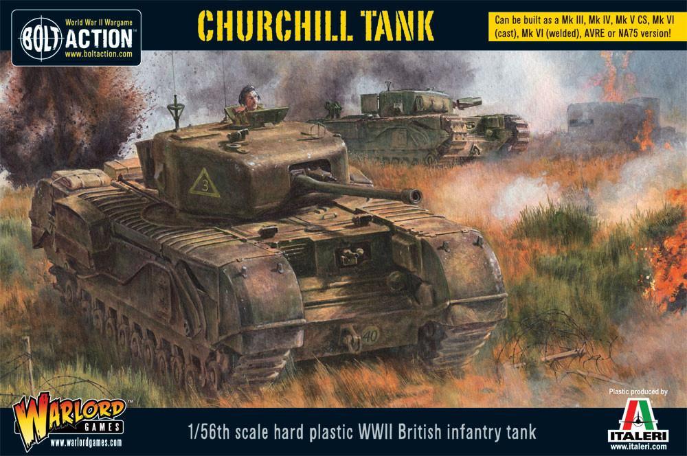 Bolt Action Churchill Tank (Plastic) fait partie des nouvelles sorties pour l'armée rouge dans le cadre de la 3 eme edition de bolt action