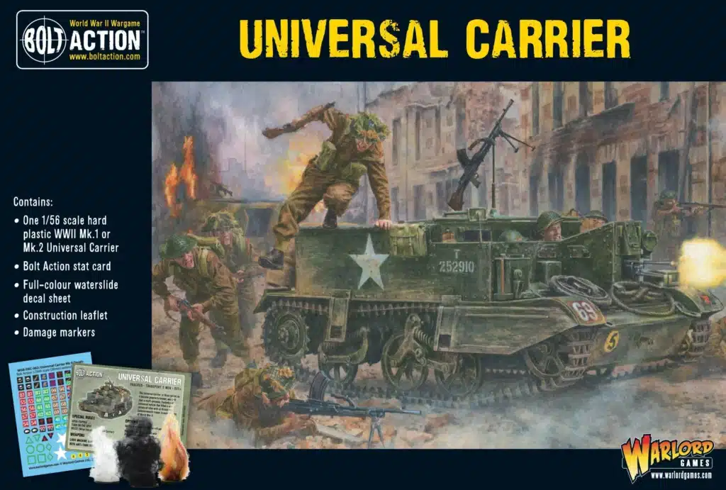Bolt Action Universal Carrier fait partie des nouvelles sorties pour l'armée rouge dans le cadre de la 3 eme edition de bolt action