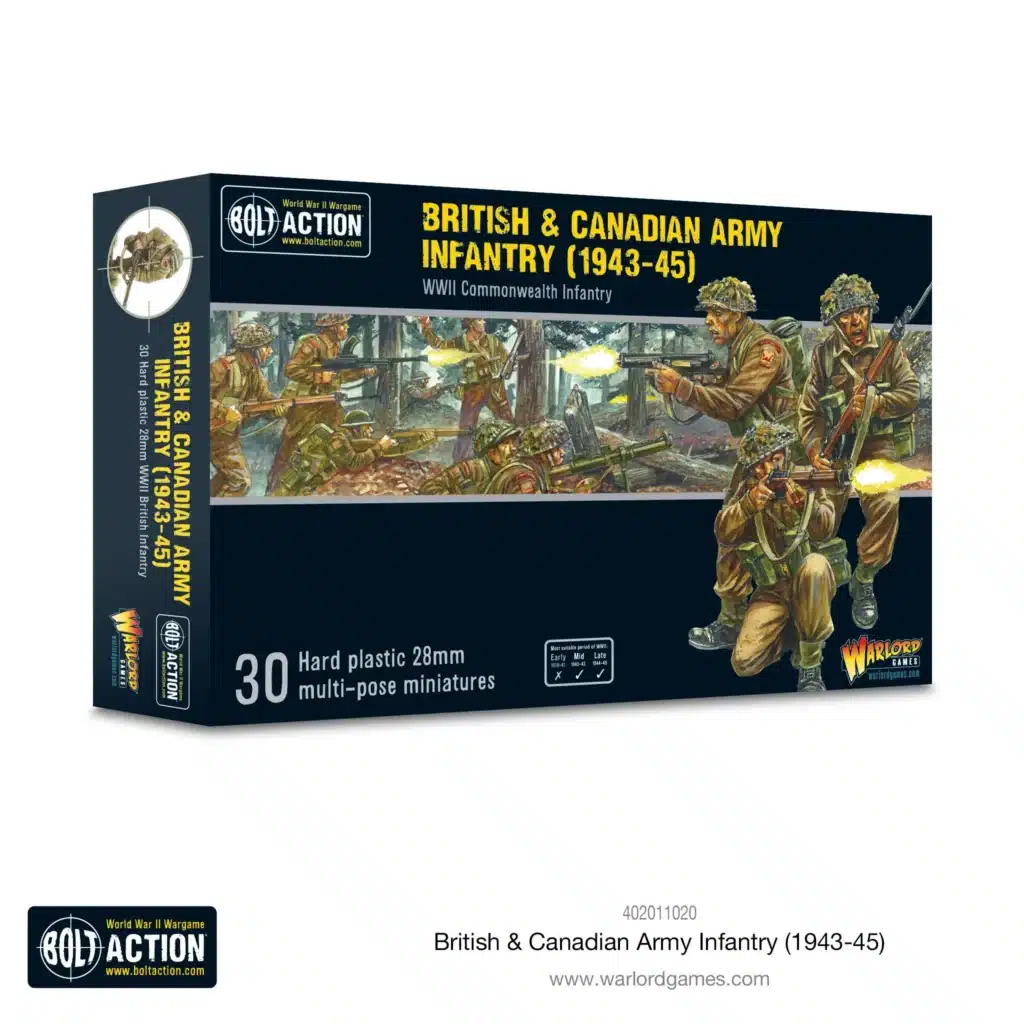 Bolt Action British & Canadian Army infantry fait partie des nouvelles sorties pour l'armée rouge dans le cadre de la 3 eme edition de bolt action