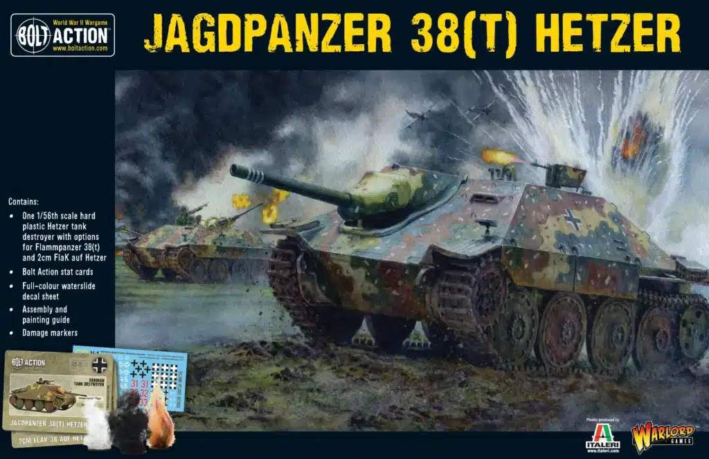 Bolt Action German Jagdpanzer 38(t) Hetzer  vous permet de revivre les batailles entre les pilotes de chars emblématiques de la deuxieme guerre mondiale