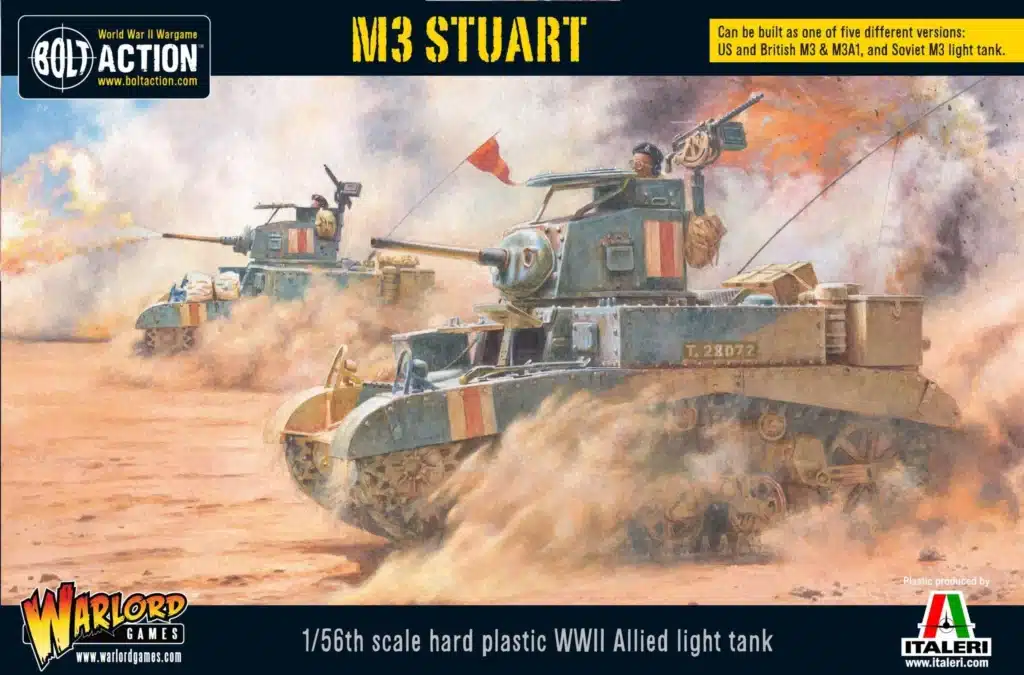 Bolt Action M3 Stuart fait partie des nouvelles sorties pour l'armée rouge dans le cadre de la 3 eme edition de bolt action