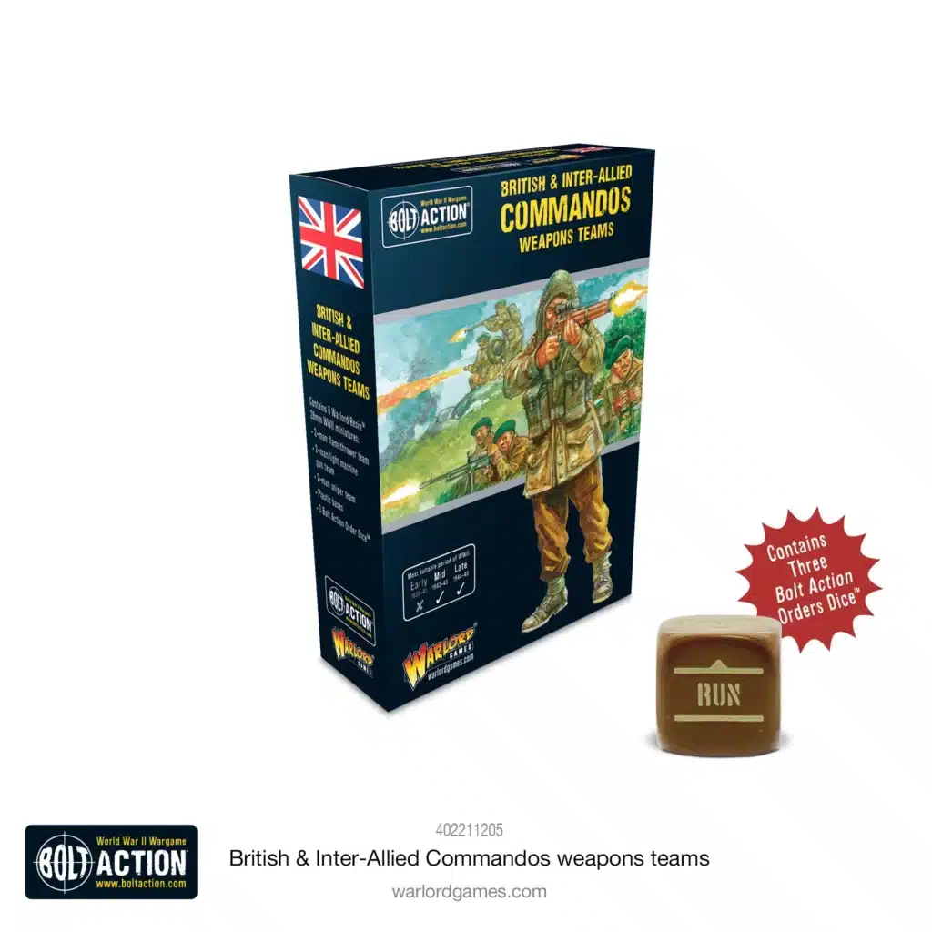 Bolt Action British Commandos Weapons Teams vous permettent de revivre la bataille emblématique des Ardennes ou autre batailles de la deuxieme guerre mondiale