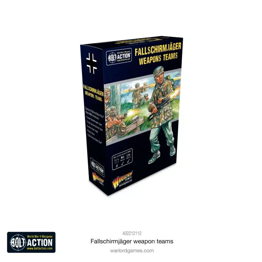 Bolt Action German Fallschirmjäger weapons teams vous permettent de revivre la bataille emblématique des Ardennes de la deuxieme guerre mondiale