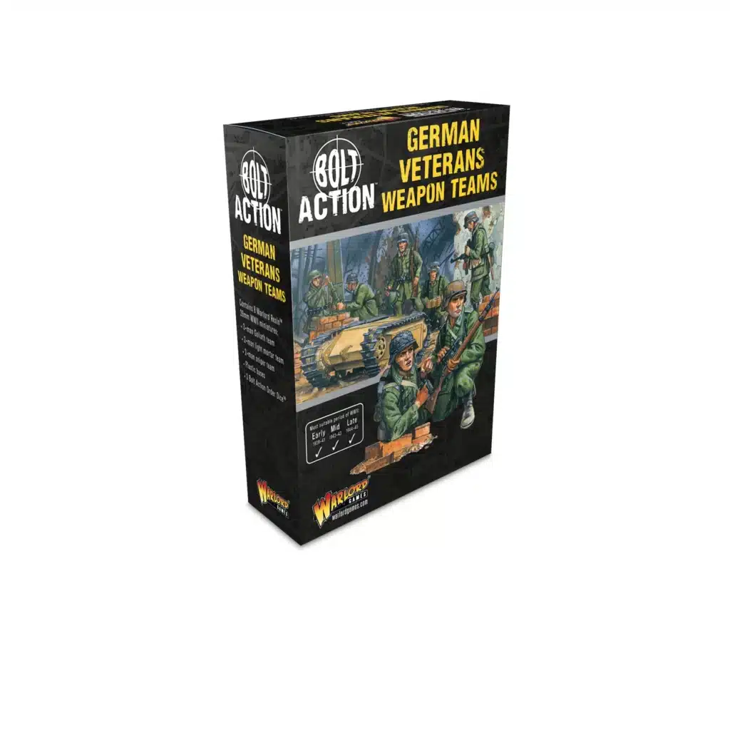 Bolt Action German Veteran Infantry Weapons Teams vous permettent de revivre la bataille emblématique des Ardennes de la deuxieme guerre mondiale