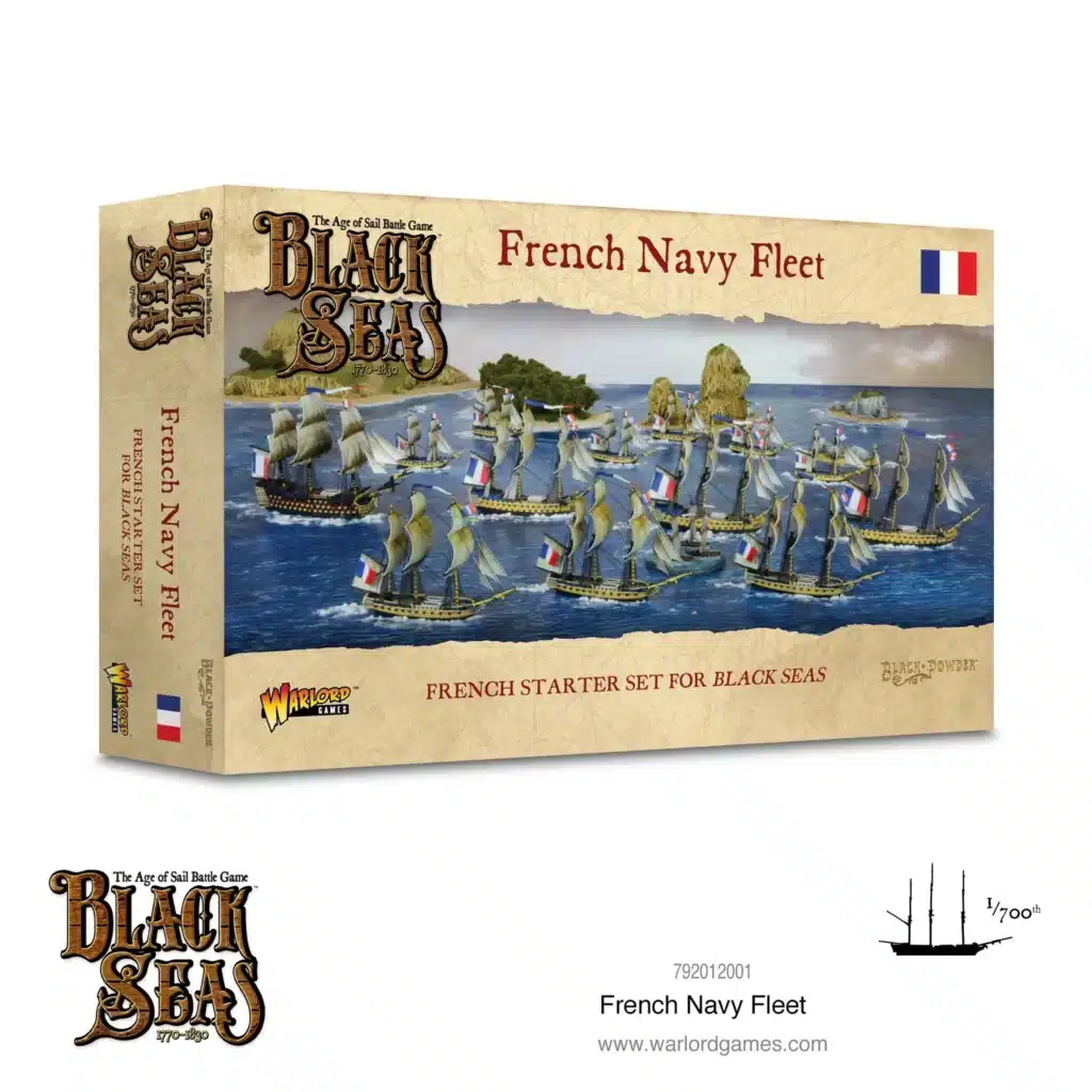 Black Seas: Fleet starter set est un jeu de figurines qui se concentre sur les batailles navales à l’époque de la fin du XVIIIe et du début du XIXe siècle