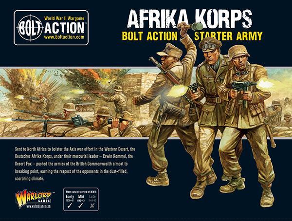 Bolt Action Afrika Korps Starter army vous permettent de revivre la bataille emblématique des Ardennes de la deuxieme guerre mondiale