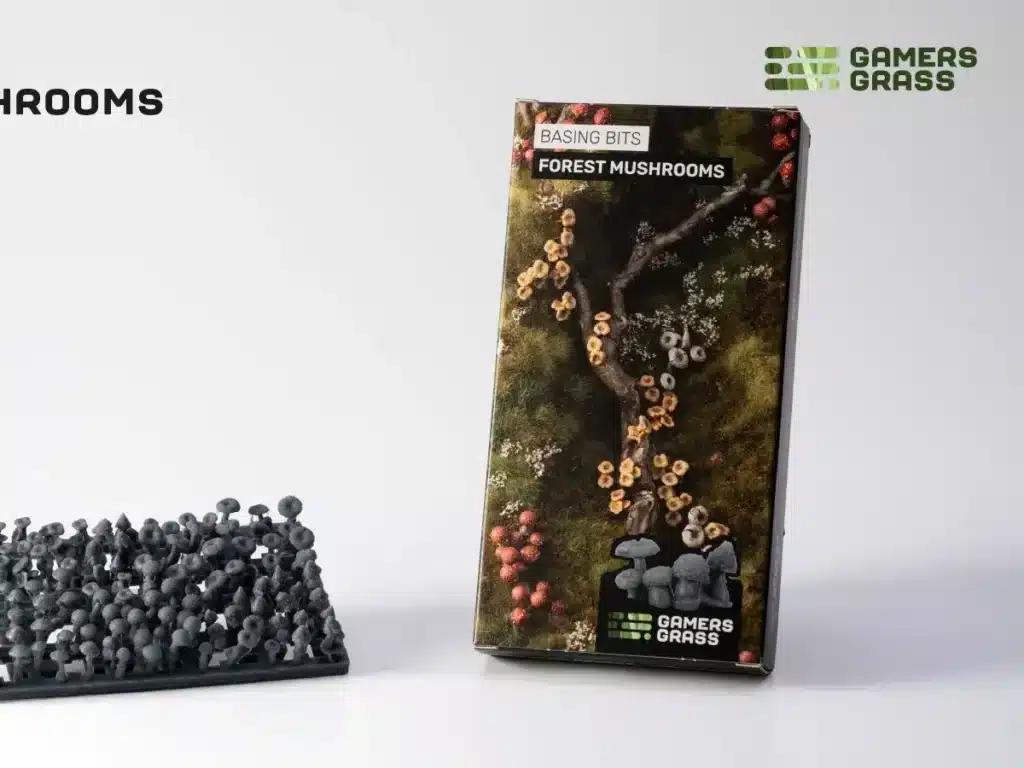 GamersGrass Forest Mushrooms Basing Bits est la nouveauté de Gamersgrass , ce specialiste mondial de la fabrication de touffes et accessoires