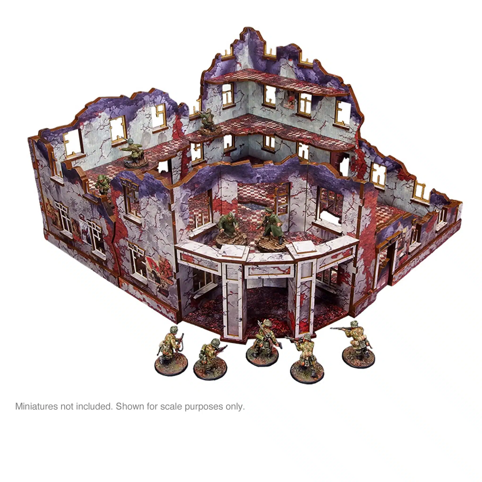 Pre-Painted WW2 Ostfront Stalingrad Univermag Bundle vous permet de realiser facilement et avec un superbe rendu un decor des batailles en territoire russe