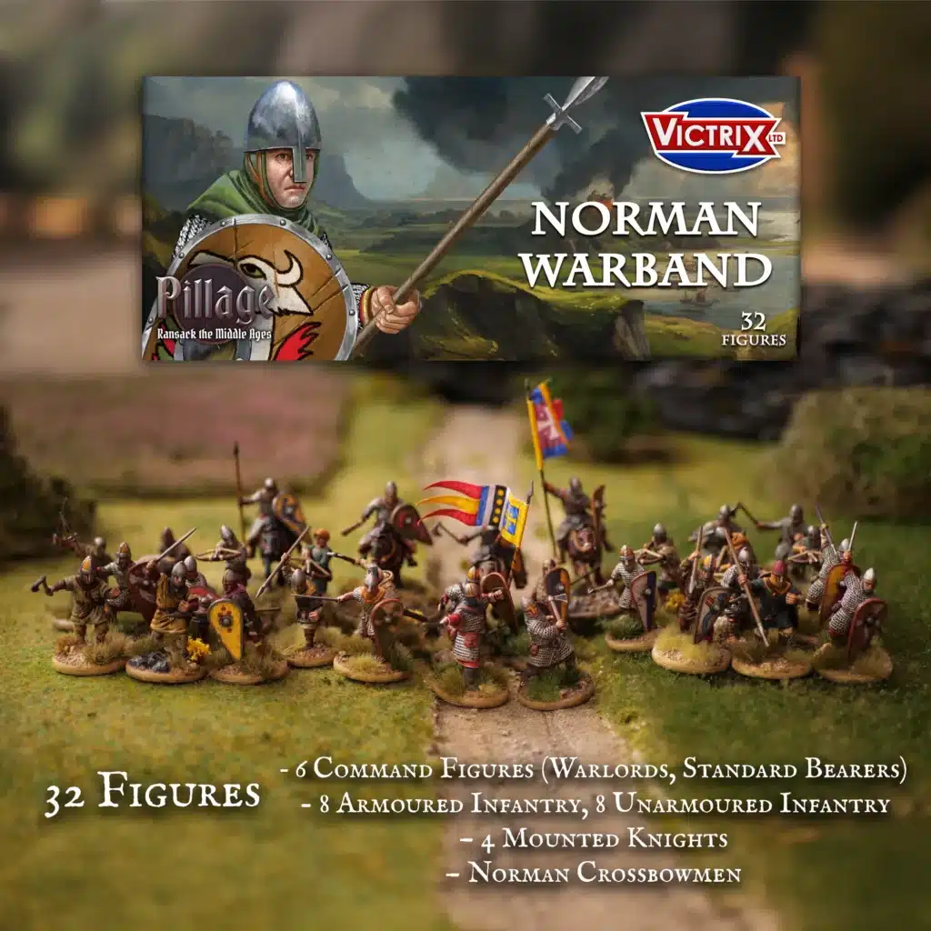 Découvrez la Saga - Age des Vikings : Norman Warband est l'une des boites de figurines plastiques pour jouer à la nouvelle extension de Saga l'Age des Vikings