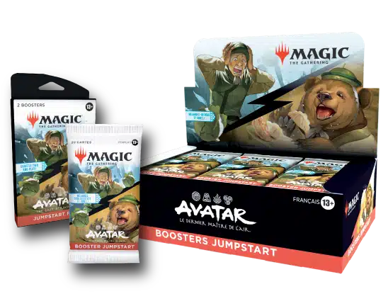 Découvrez Magic Avatar Display Jumpstart qui accompagne cette nouvelle edition de Magic dans l'univers et l'esprit d'avatar