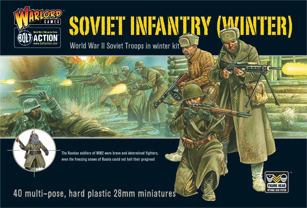 Bolt Action Soviet Infantry (Winter) fait partie des nouvelles sorties pour l'armée rouge dans le cadre de la 3 eme edition de bolt action