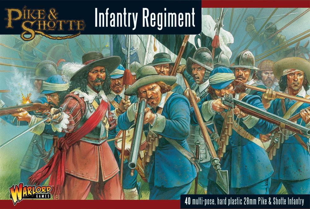 Pike & Shotte Infantry Regiment plastic boxed set set l'un des superbes jeux historique édités par Warlord Games dans l'univers des chevaliers et mousquetaires