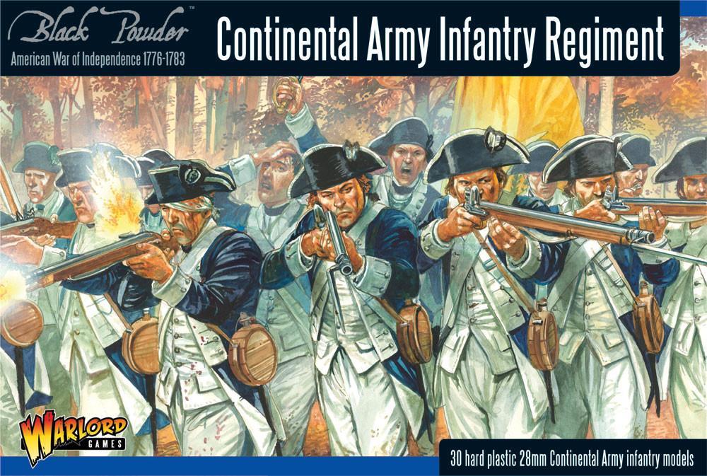 Régiment d'infanterie continentale (boîte en plastique) est la nouvelle boite des frères perry pour vos armées de la guerre de secession americaine