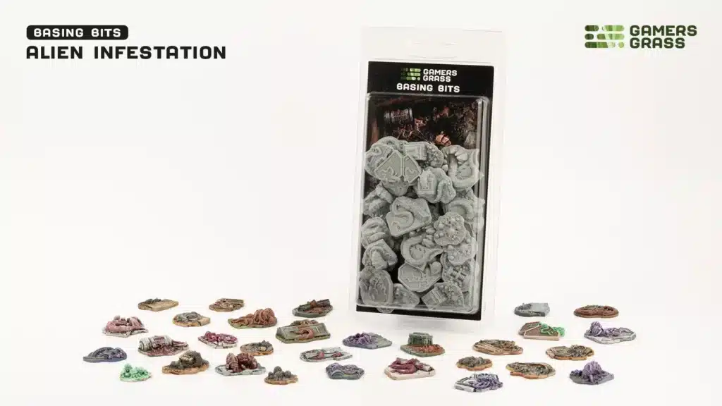GamersGrass Basing Bits Alien Infestation est la nouveauté de Gamersgrass , ce specialiste mondial de la fabrication de touffes et accessoires