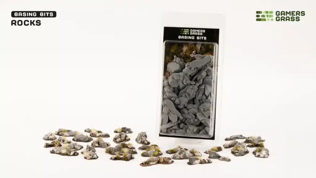 GamersGrass Basing Bits Rocks est la nouveauté de Gamersgrass , ce specialiste mondial de la fabrication de touffes et accessoires