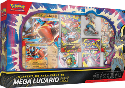 Coffret Méga Mega Lucario Ex Pokemon est le nouveau coffret de la serie Mega evolution , nouveau bloc dans l'univers de pokemon