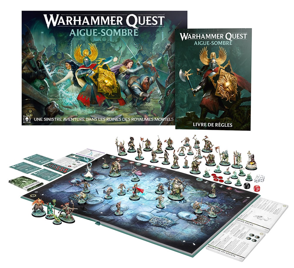 Warhammer Quest Darkwater est le cadeau de noel ultime pour jouer en famille , entre amis ou en solo dasn l'univers D'age of sigmar