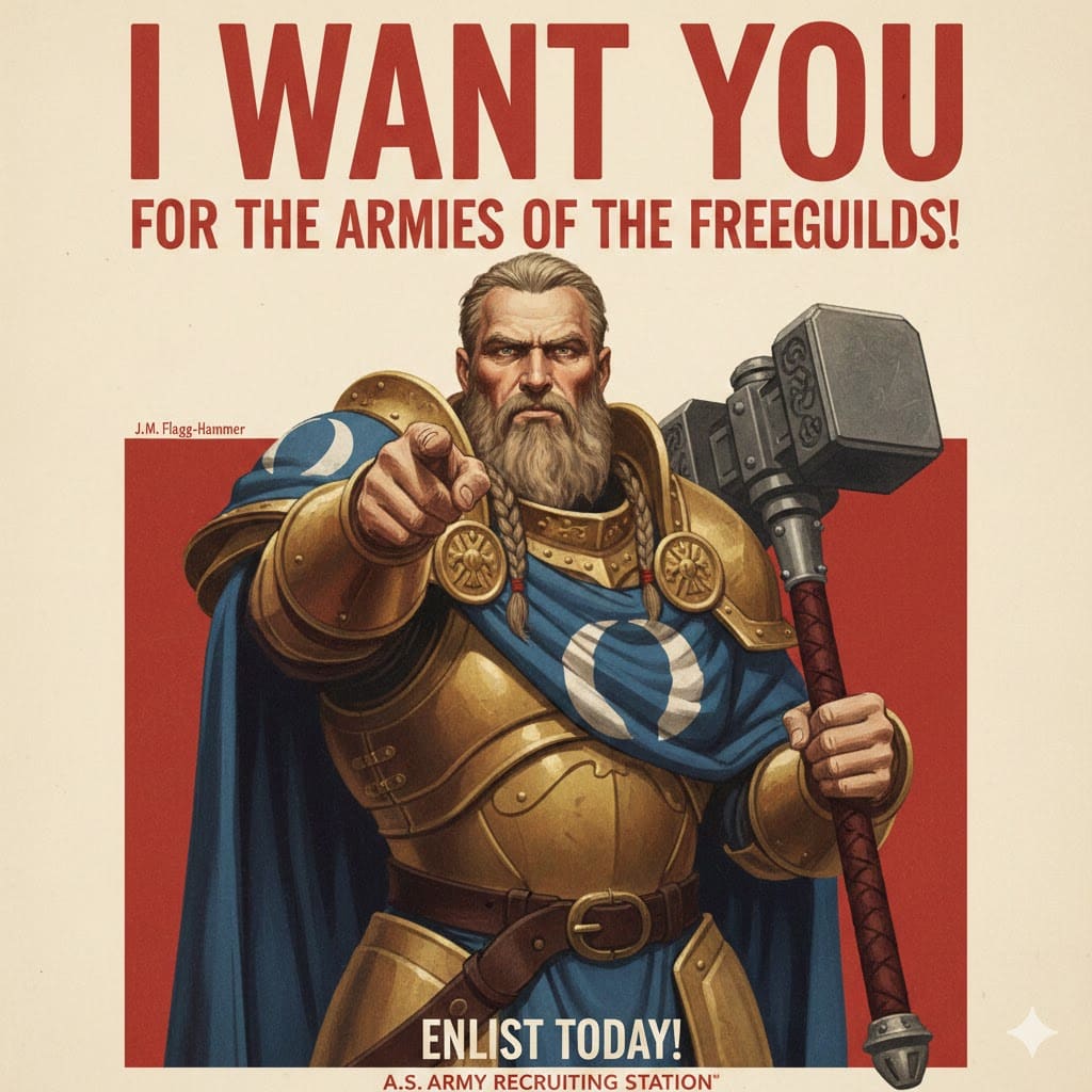 venez nous rejoindre au Tournoi Maxi Fun Sigmar le 4 et 5 avril 2026 , ambiance fun et rigolade garanti , pour le reste c'est les dés qui decident