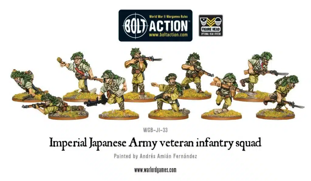 Bolt Action Imperial Japanese Army veteran infantry squad vous permettent de revivre la bataille emblématique des Ardennes de la deuxieme guerre mondiale