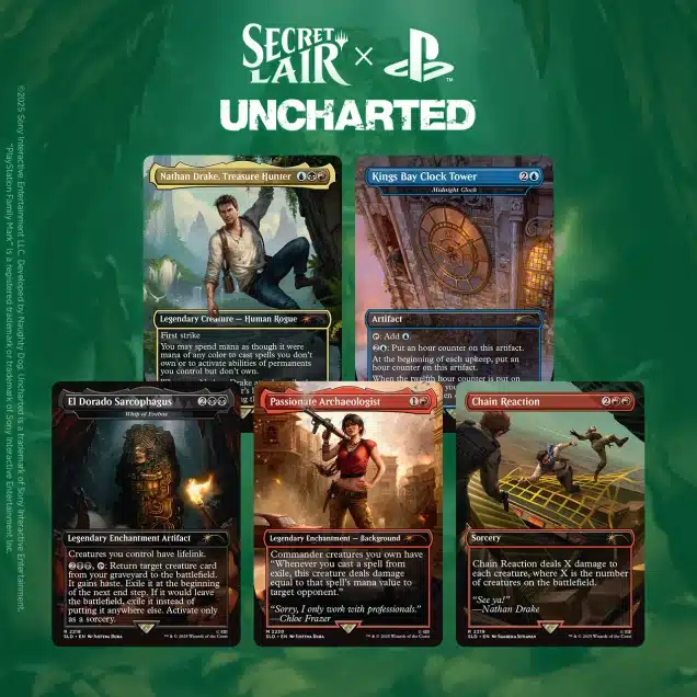 Découvrez Magic the Gathering - Secret Lair Uncharted un nouveau moyen facile de commencer à jouer en format standard