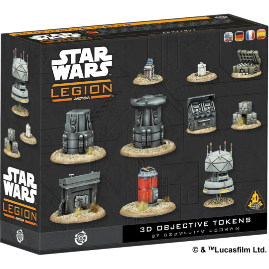 Star Wars Legion 3D Objective Tokens sont parfaits pour personnalisés vos tables de jeu avec des marqueurs d'objectifs dans l'univers Star Wars