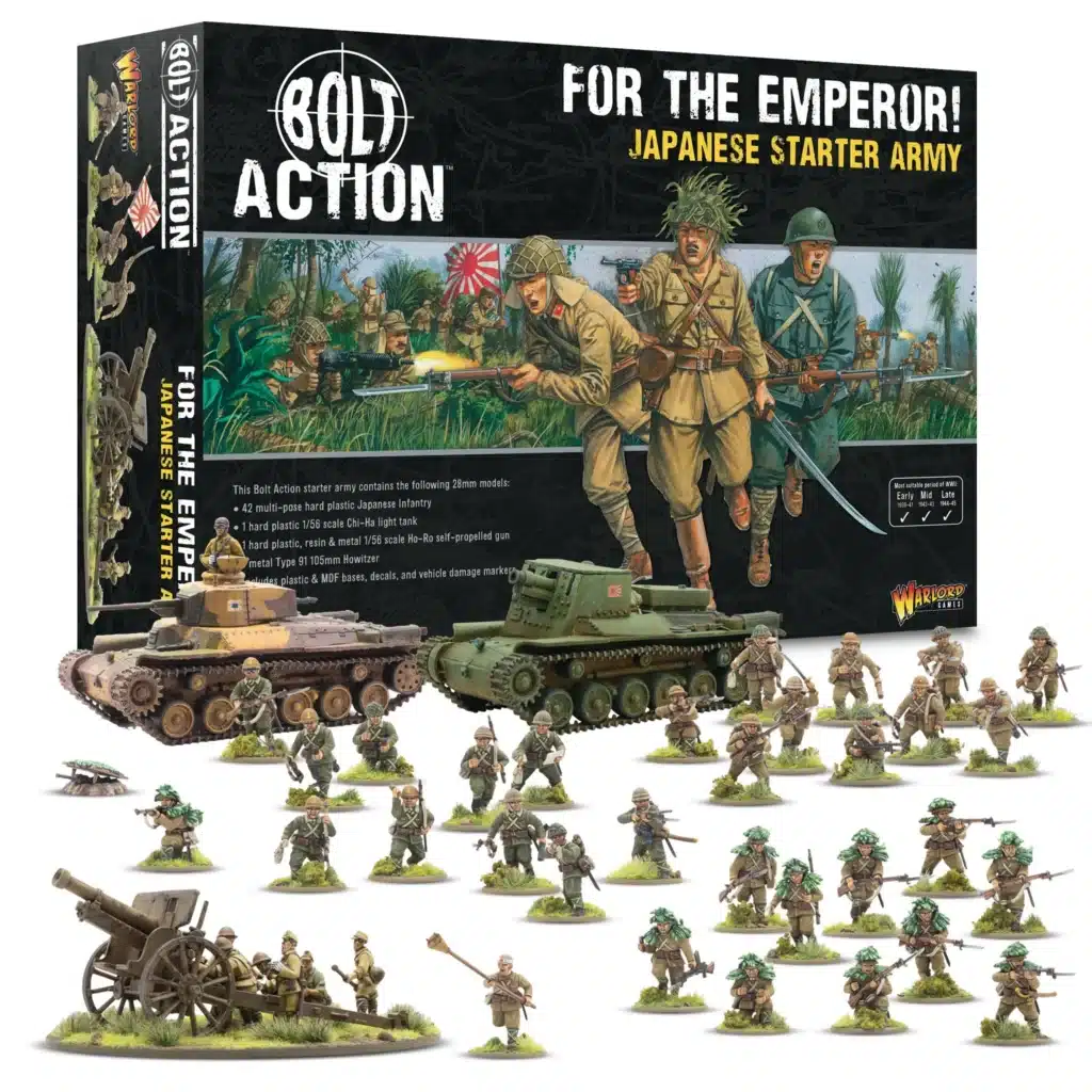 Bolt Action For the Emperor! Japanese starter army vous permettent de revivre la bataille emblématique des Ardennes de la deuxieme guerre mondiale