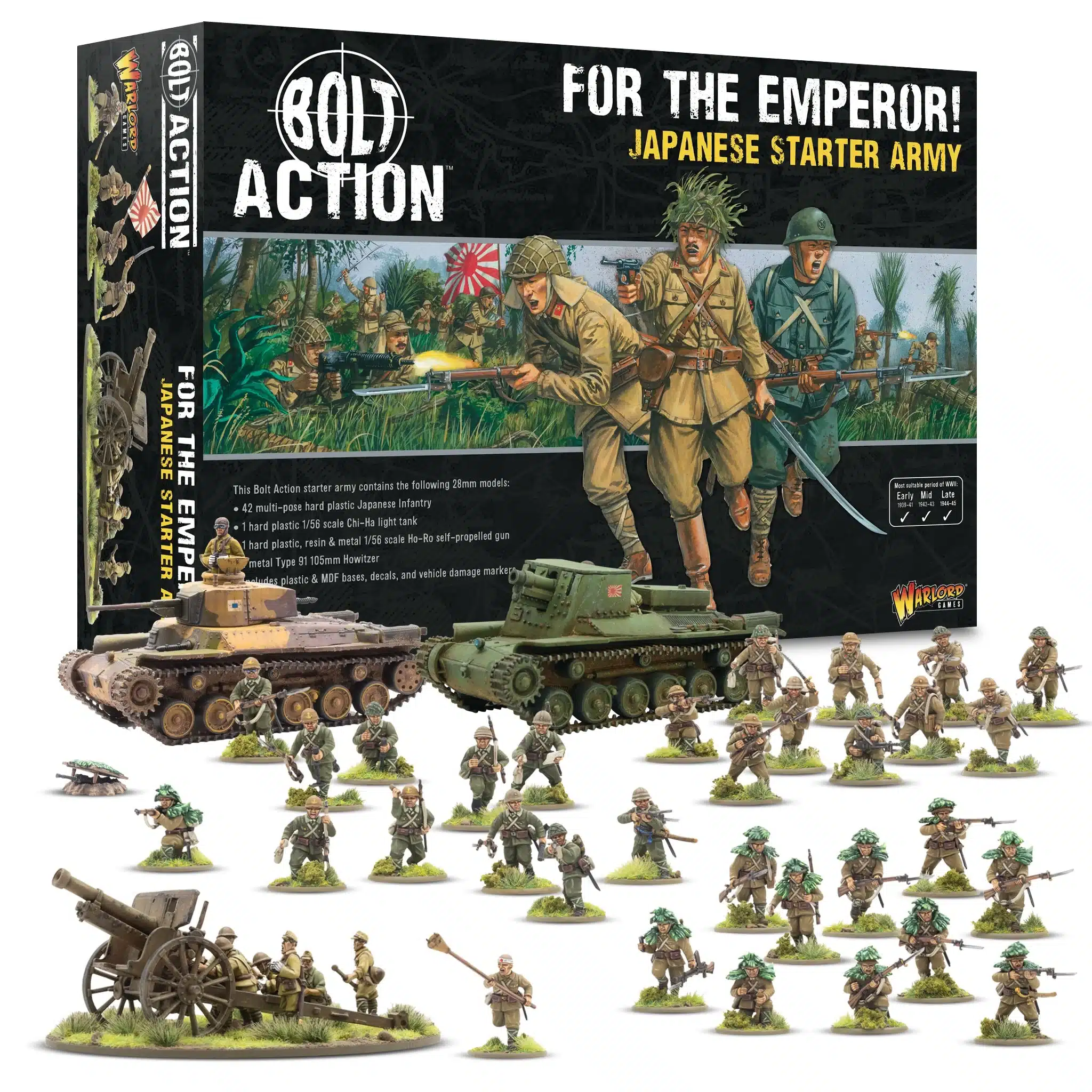 Bolt Action For the Emperor! Japanese starter army vous permettent de revivre la bataille emblématique des Ardennes de la deuxieme guerre mondiale