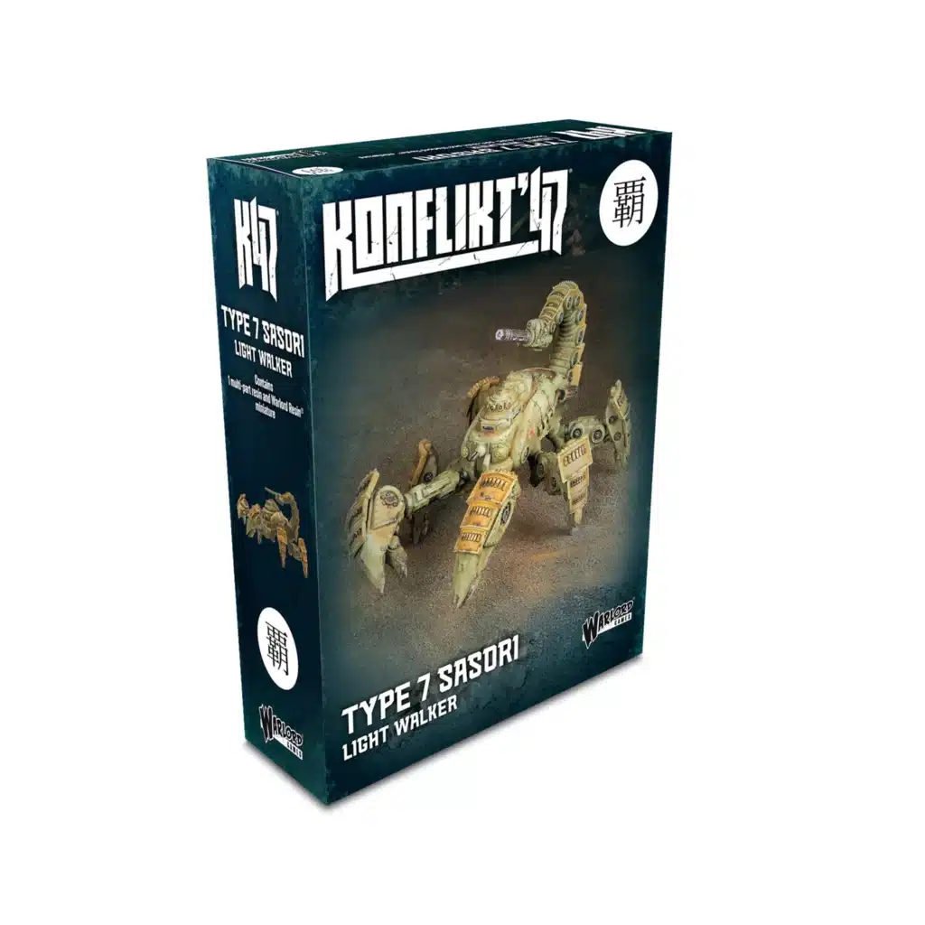 Konflikt '47 Type 7 Sasori Light Walker est l'une des sorties qui accompagne le nouveau starter du jeu de warlord games appelé konflikt 47