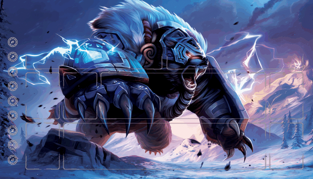 Jouez à Riftbound : le TCG dans l'univers de League of Legends avec le magnifique Riftbound: League of Legends TCG Playmat Volibear Torek
