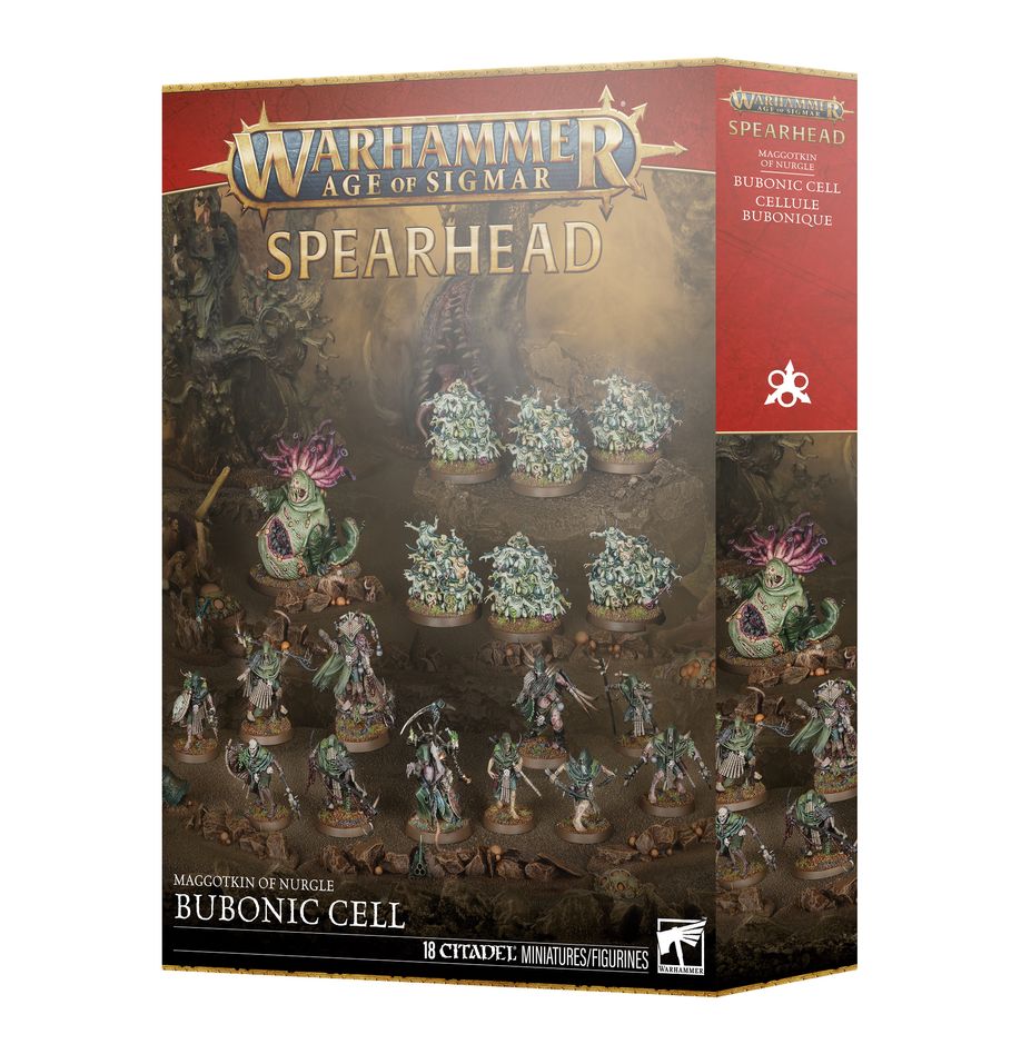 Maggotkin of Nurgle : Spearhead Cellule Bubonique font partie des nouveautés pour les amrées chaotiques du grand immonde de Nurgle