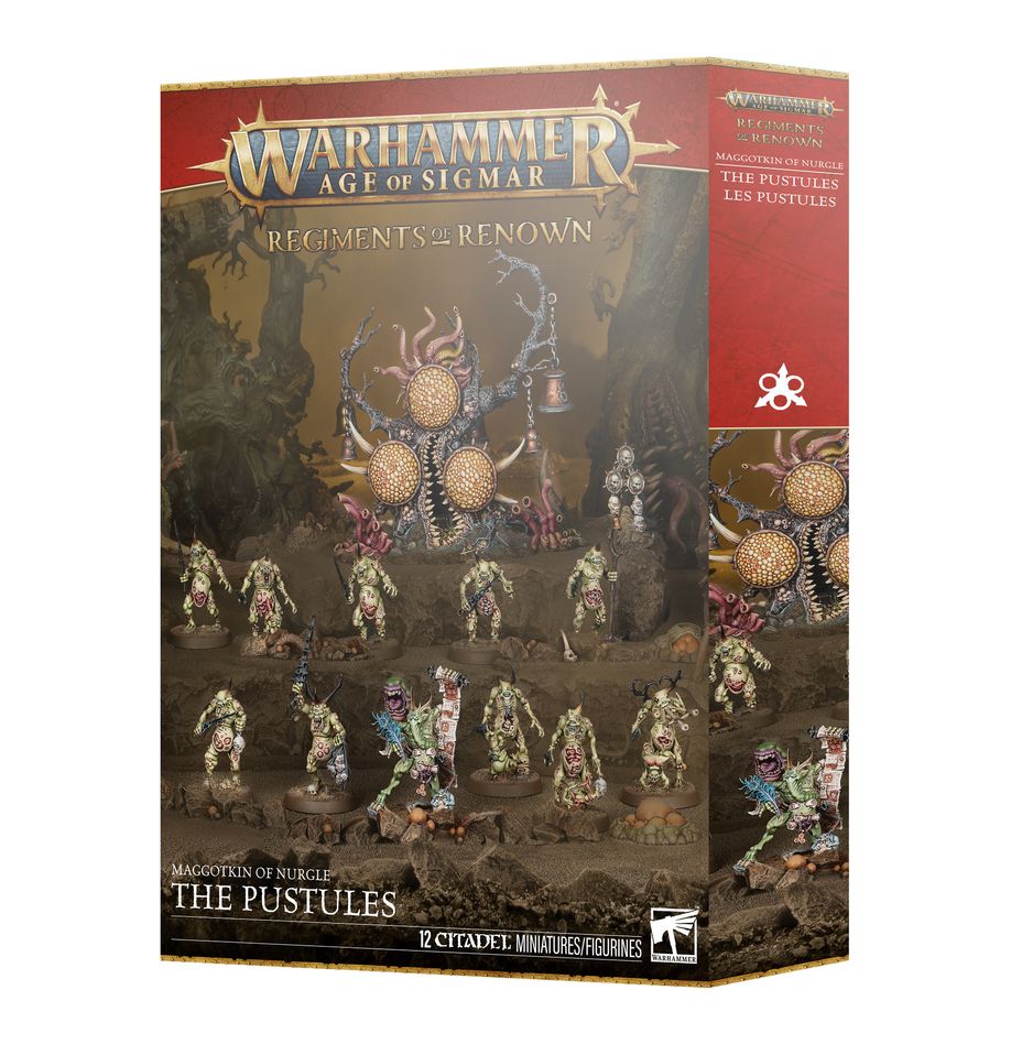 Maggotkin of Nurgle : Les Pustules font partie des nouveautés pour les amrées chaotiques du grand immonde de Nurgle