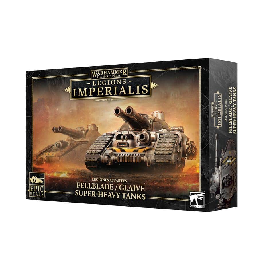 Découvrez la Legion Imperialis : Fellblade Super Heavy Tank , une superbe boite pour commencer ou compléter une force des Legiones Astartes
