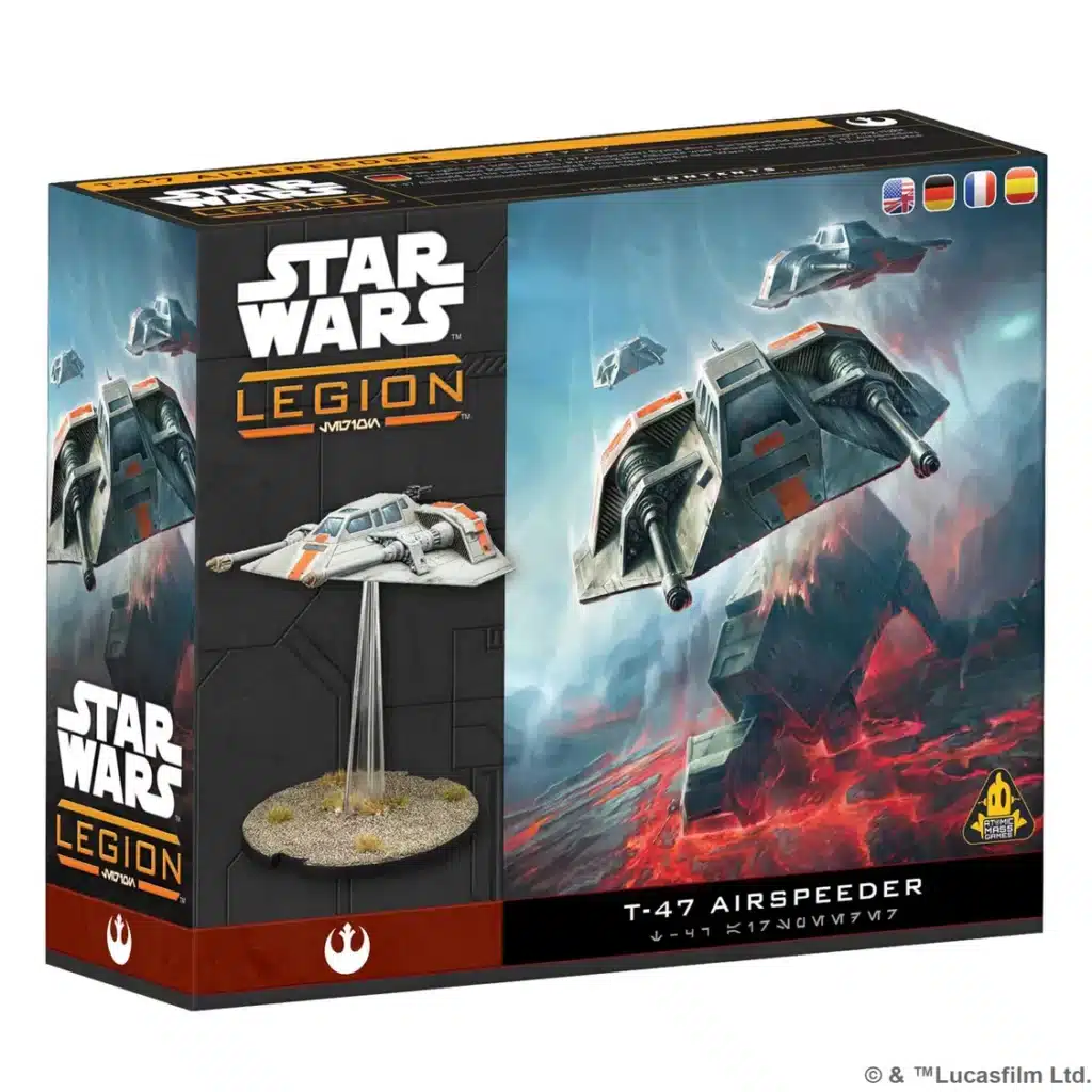 Star wars Legion : T-47 Airspeeder est la prochaine sortie pour Star Wars Legion et sa nouvelle version de ce jeu fantastique