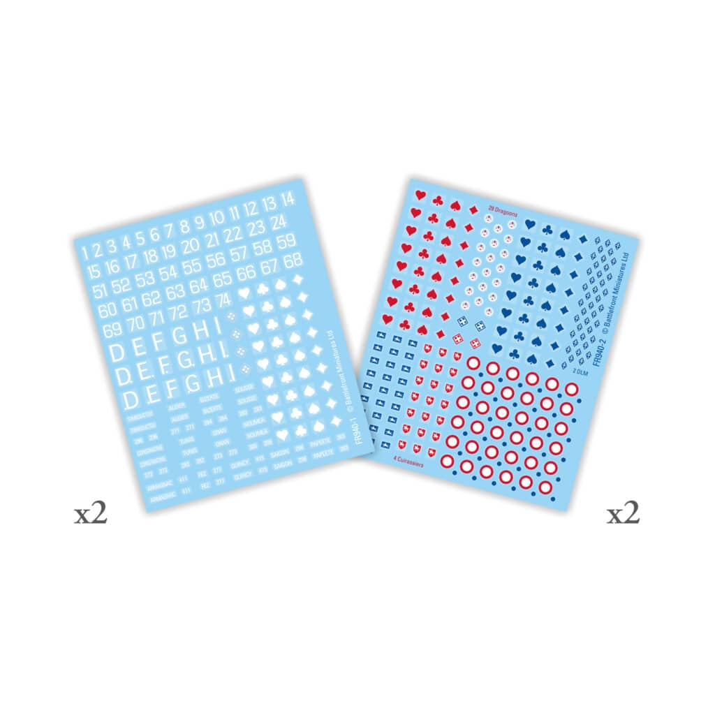 Flames of War : French Decals set fait partie des nouveautées de cette superbe sortie si chère aux français de Flames of War Early War