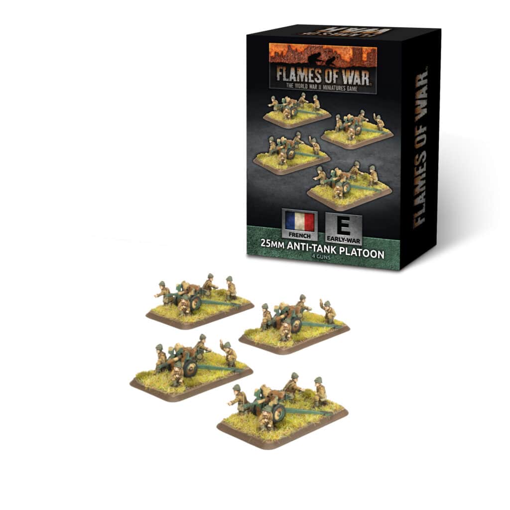Flames of War : Hotchkiss 25mm Anti-tank Platoon fait partie des nouveautées de cette superbe sortie si chère aux français de Flames of War Early War