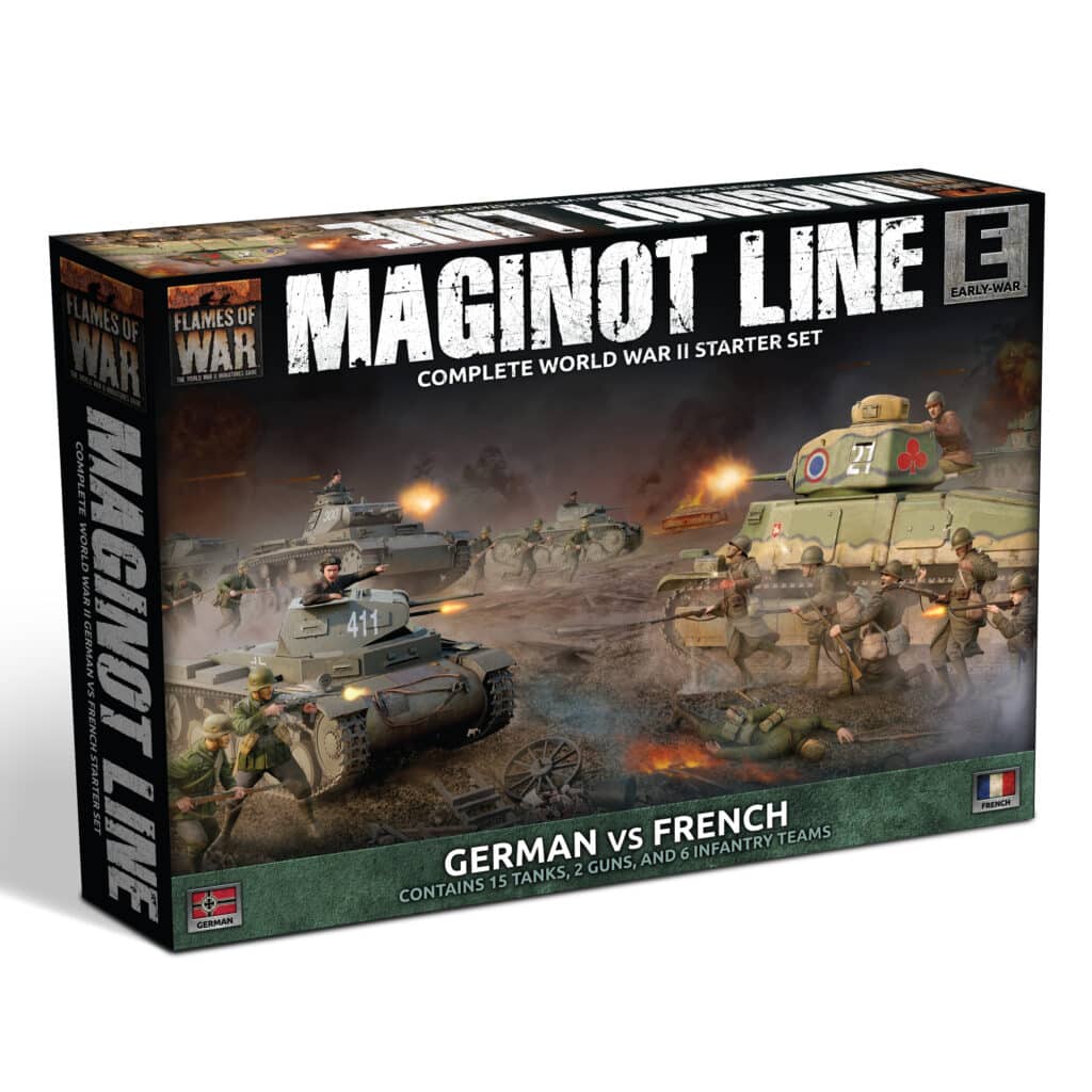 Flames of War :Maginot Line - German vs French Starter Set fait partie des nouveautées de cette superbe sortie si chère aux français de Flames of War Early War