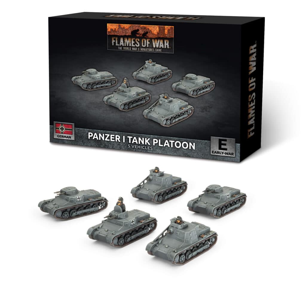 Flames of War : German Panzer I Platoon fait partie des nouveautées de cette superbe sortie si chère aux français de Flames of War Early War