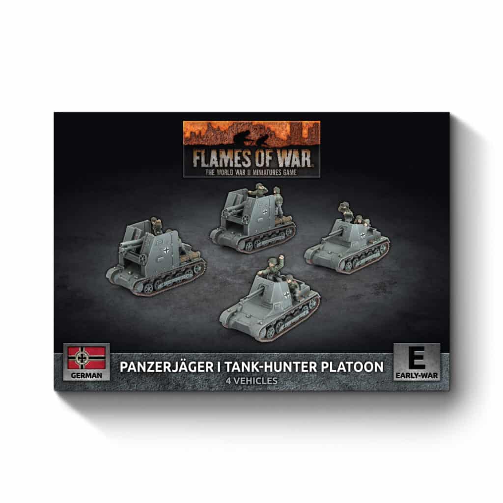 Flames of War : German Panzerjager I Anti-tank Platoon fait partie des nouveautées de cette superbe sortie si chère aux français de Flames of War Early War