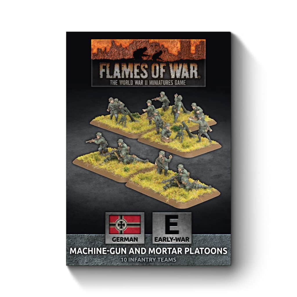 Flames of War German HMG and Mortar Platoon fait partie des nouveautées de cette superbe sortie si chère aux français de Flames of War Early War