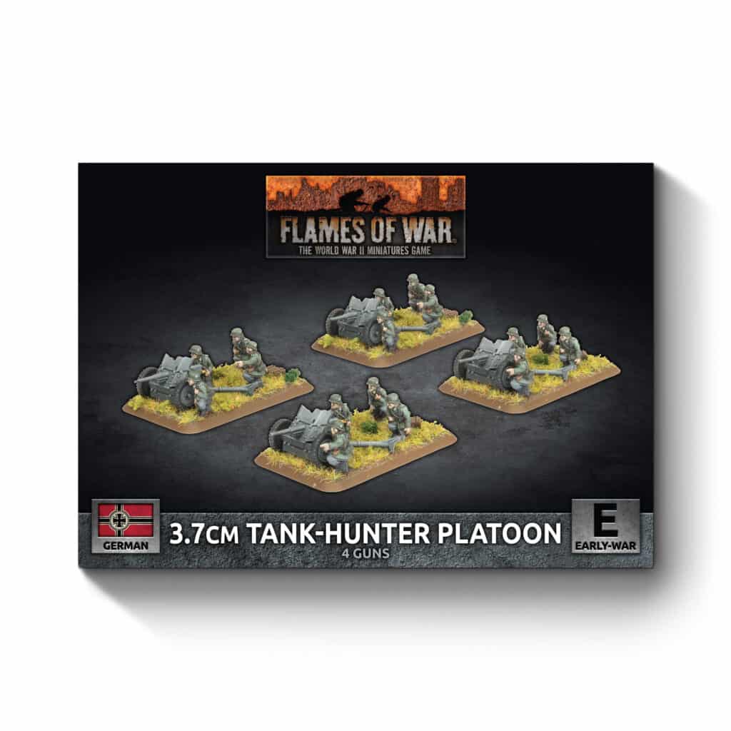 Flames of War : German 3.7cm Tank Hunter Platoon fait partie des nouveautées de cette superbe sortie si chère aux français de Flames of War Early War