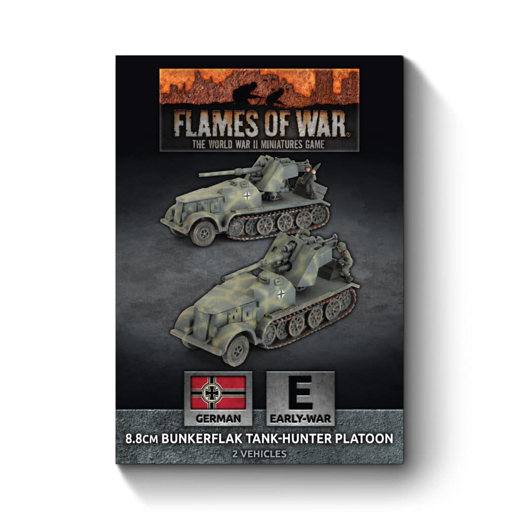 Flames of War : German 8.8cm Bunkerflak Tank-hunter Platoon fait partie des nouveautées de cette superbe sortie si chère aux français de Flames of War Early War