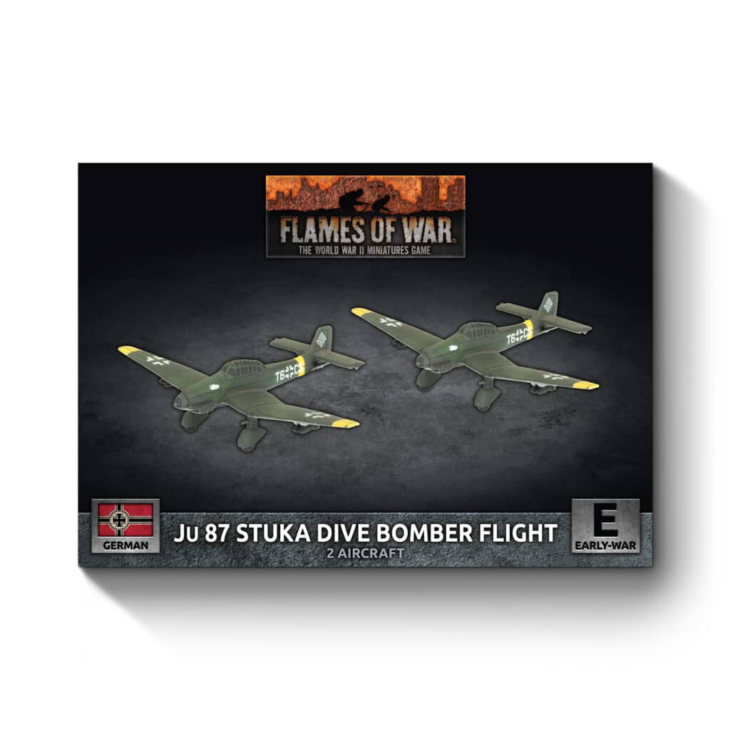 Flames of War : German JU 87 Stuka Dive Bomber Flight fait partie des nouveautées de cette superbe sortie si chère aux français de Flames of War Early War