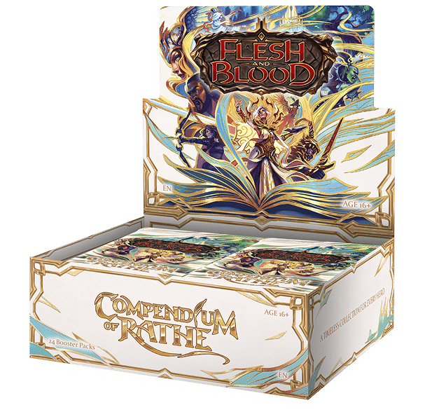 Découvrez Display Flesh and Blood Compendium et History Pack la nouvelle extension du superbe jeu de cartes Flesh and Blood, ce superbe TCG
