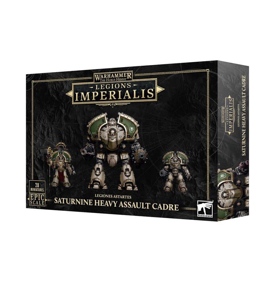 Découvrez la Legion Imperialis : Heavy Assault Cadre, une superbe boite pour commencer ou compléter une force des Legiones Astartes
