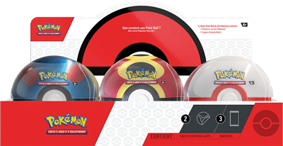Pokemon Pokeball 1 parmi 5 differents permet aux joueurs et joueuses de Pokemon mais aussi aux jeunes collectionneurs de se faire plaisir pour les fêtes