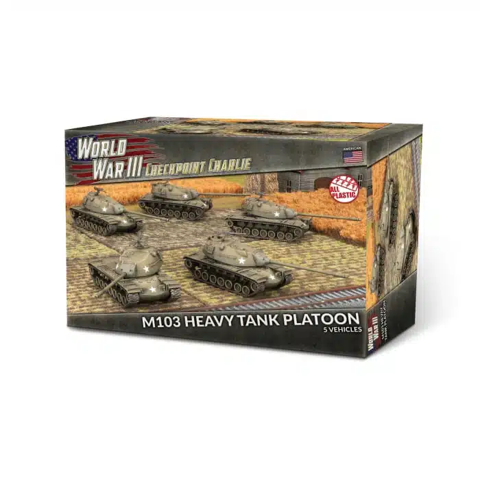 Découvrez le nouveau American M103 Heavy Tank Platoon (TUBX30), une nouvelle unité americaine pour vos parties de Team Yankee