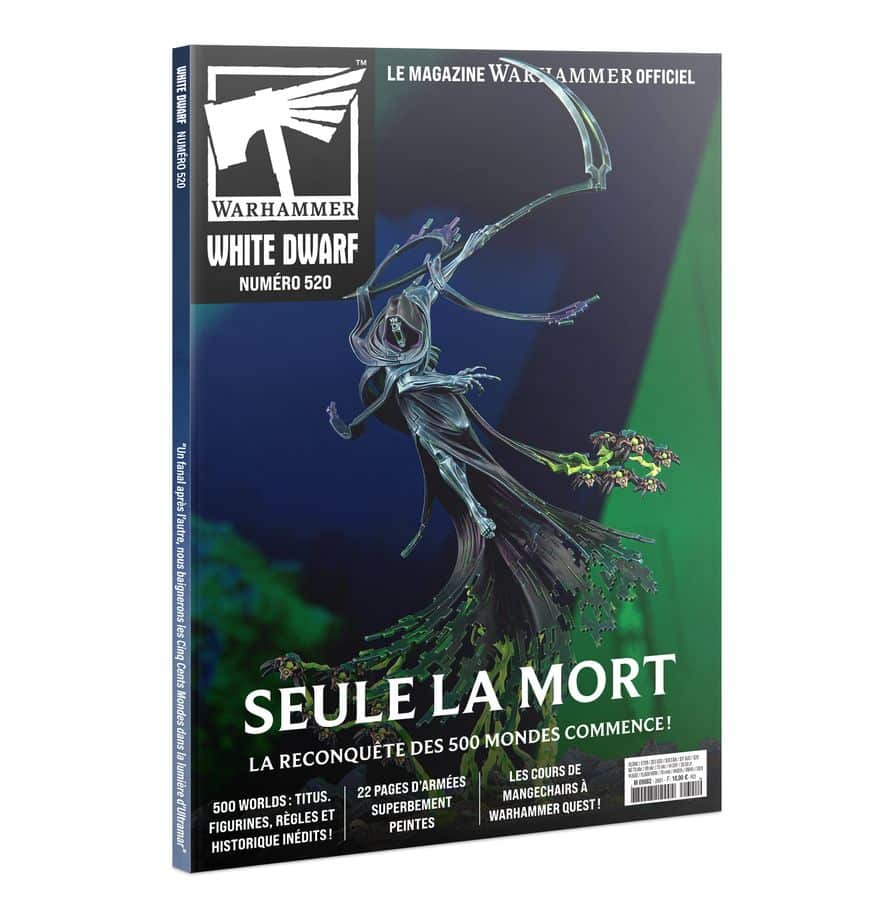 White Dwarf 520 est le magazine Warhammer premium de Games Workshop, débordant chaque mois de contenus extraordinaires pour pimentez vos parties.
