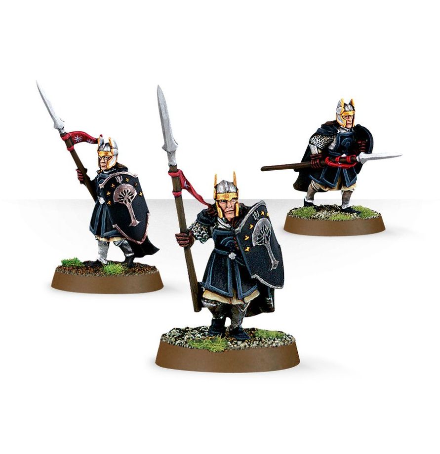 Découvrez les superbes figurines du seigneur des anneaux de games workshop: Warriors of Númenor avec lances